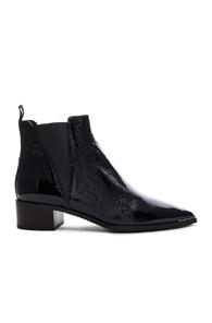 Acne Studios Patent Leather Jensen Booties In Black