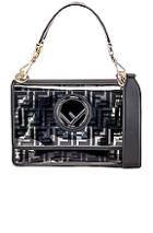Fendi Kan I Logo Crossbody Bag In Black