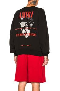 Amiri Paris Aw18 Crew In Black