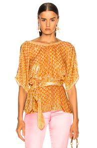 Rachel Comey Weekend Top In Abstract,pink,yellow