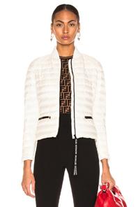 Moncler Blenca Biker Jacket In White