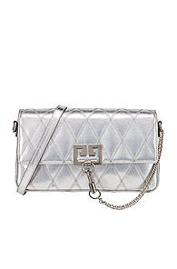 Givenchy Small Charm Shoulder Bag In Metallic