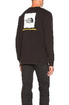 The North Face L/s Red Box Heavyweight Crew In Black