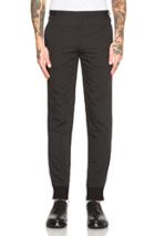 Lanvin Woven Silk Zip Jogging Pants In Black