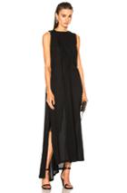 Ann Demeulemeester Asymmetric Dress In Black