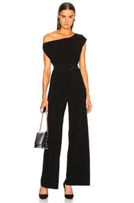 Norma Kamali Drop Shoulder Jumpsuit In Black
