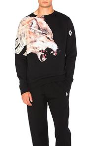 Marcelo Burlon Cruces Crewneck Sweatshirt In Black