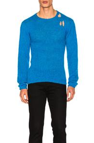 Enfants Riches Deprimes Hand Knit Sweater In Blue