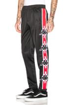 Marcelo Burlon X Kappa Stripe Pants In Black