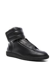 Maison Margiela Calfskin Future High Tops In Black