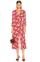 Rixo Katie Dress In Floral,red