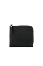 Comme Des Garcons Brick Line Zip Pouch Wallet In Black