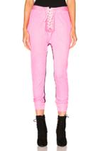 Unravel For Fwrd Lace Up Leggings In Pink
