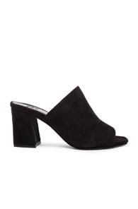 Maryam Nassir Zadeh Suede Penelope Mules In Black