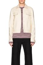 Maison Margiela Heavy Twill Zip Jacket In Neutrals