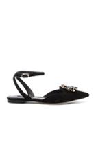 Dolce & Gabbana Suede Belucci Flats In Black