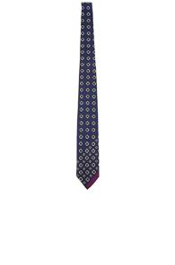 Yohji Yamamoto Tie In Blue,geometric Print