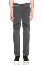 Givenchy Cuban Fit Biker Jeans In Gray