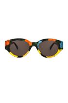 Super Andy Warhol Sunglasses In Floral,green
