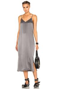 Equipment Anika Slip Dress In Gray