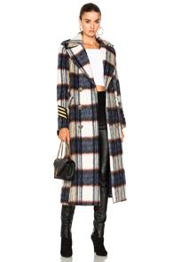 History Repeats Plaid Coat In Blue,checkered & Plaid