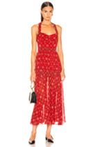 Marissa Webb Seraphina Print Dress In Paisley,red