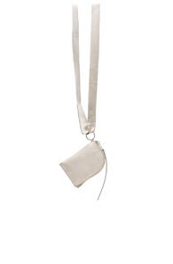 Rick Owens Neck Wallet In Gray