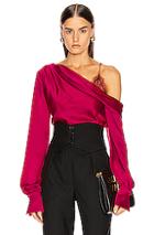 Jonathan Simkhai Lace Drop Shoulder Top In Pink