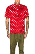 Comme Des Garcons Homme Plus Printed Shirt In Polka Dots,red