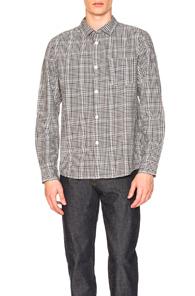 A.p.c. John Shirt In Checkered & Plaid,black