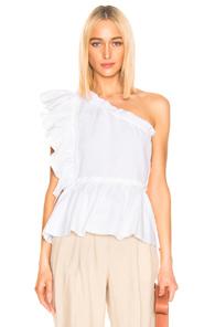 Iro Plum Top In White