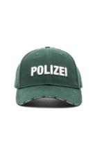 Vetements Racing Polizei Cap In Green