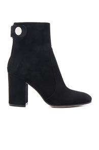Gianvito Rossi Suede Chunky Heel Boots In Black