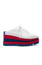 Stella Mccartney Platform Wedge Oxford Mules In White