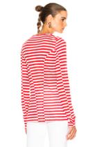 Rag & Bone Arrow Long Sleeve Tee In Red,stripes