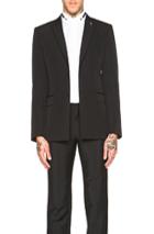 Givenchy Two Button Blazer In Black
