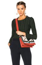 Fendi Striped Sweater In Green