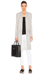 Soyer Layered Vent Cardigan In Gray