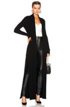 Balmain Long Wool Cardigan In Black