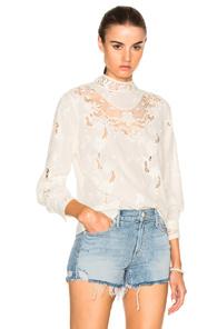Sea Wild Garden Floral Top In White