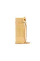 Brandon Maxwell Brass Lighter Case In Metallic