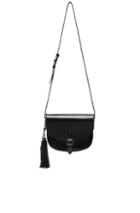 Saint Laurent Medium Leather Besace Satchel In Black