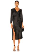 Michelle Mason Asymmetrical Dress With Tie In Black