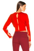 Dion Lee Lingerie Hook Sweater In Red