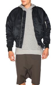 Fear Of God Nylon Bomber Jacket In Black