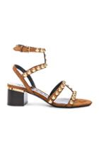 Burberry London Suede Philly Sandals In Brown