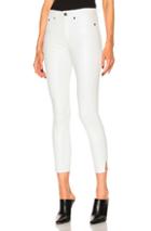 Rag & Bone/jean 10 Inch Capri With Slit In White