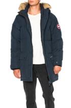 Canada Goose Emroy Parka With Coyote Fur In Blue