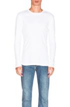 Helmut Lang Jersey Long Sleeve Tee In White