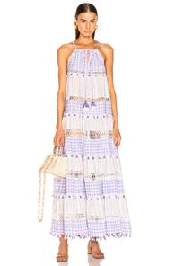 Dodo Bar Or Patricia Dress In Plaid,purple,white